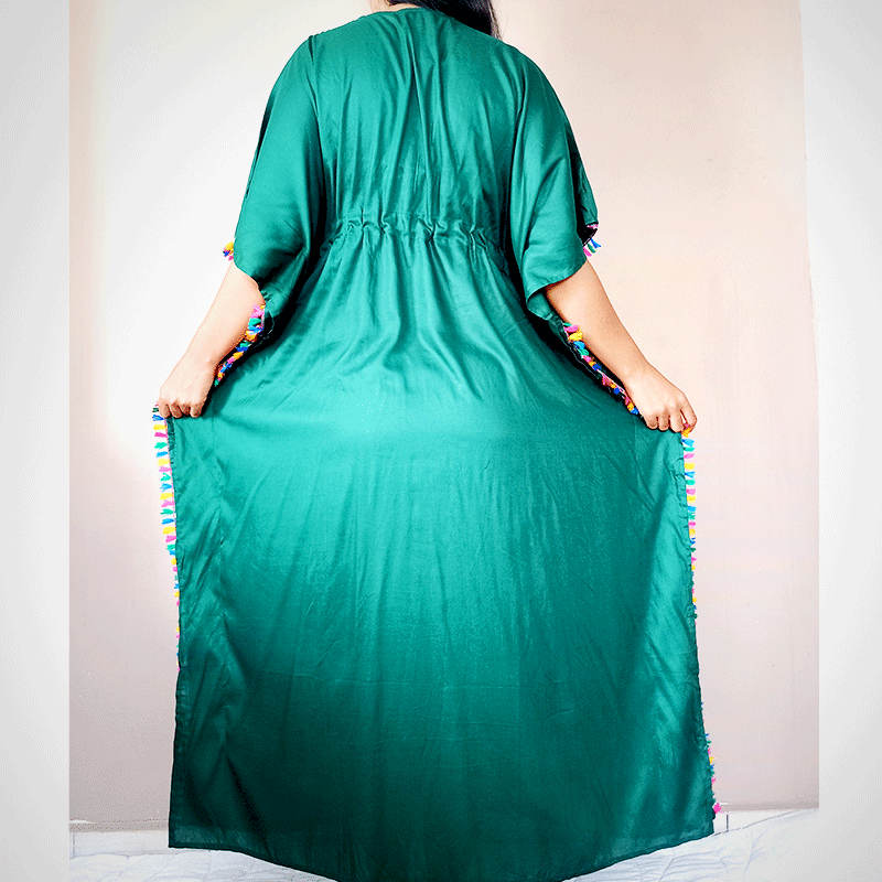 Robe Kaftan brodeé maxi