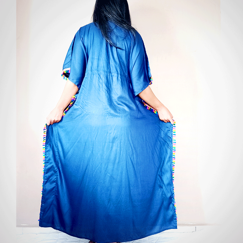 Robe Kaftan brodeé maxi