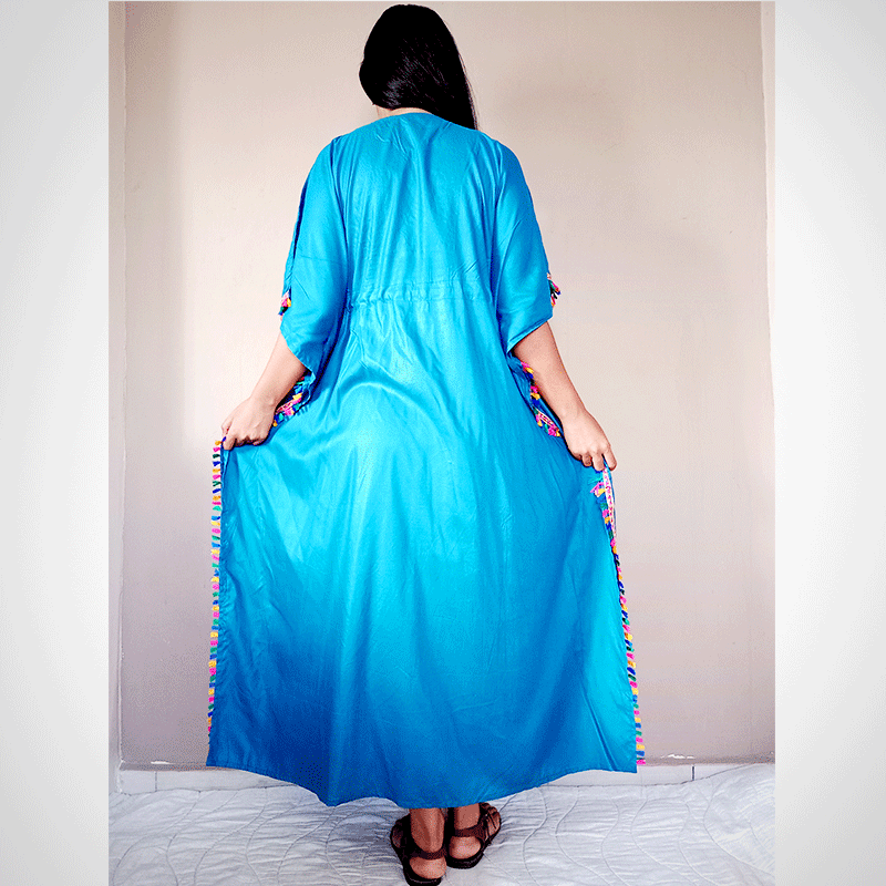 Robe Kaftan brodeé maxi