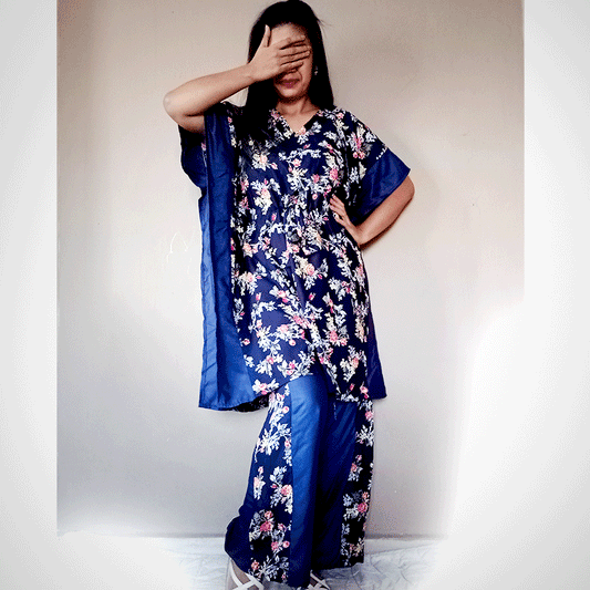 Ensemble tunique et pantalon kaftan indien