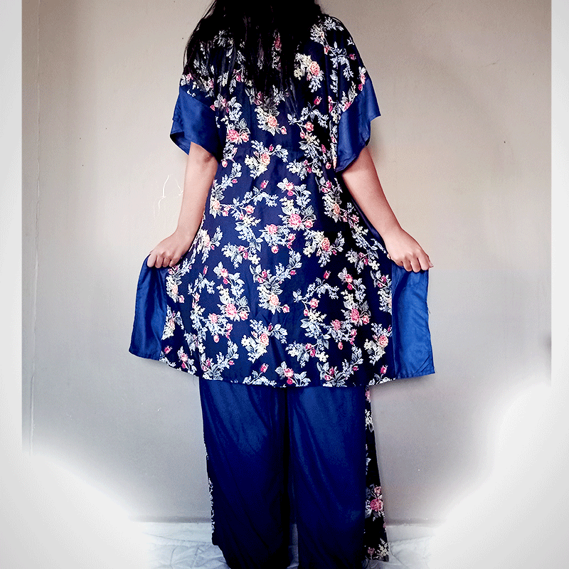 Ensemble tunique et pantalon kaftan indien