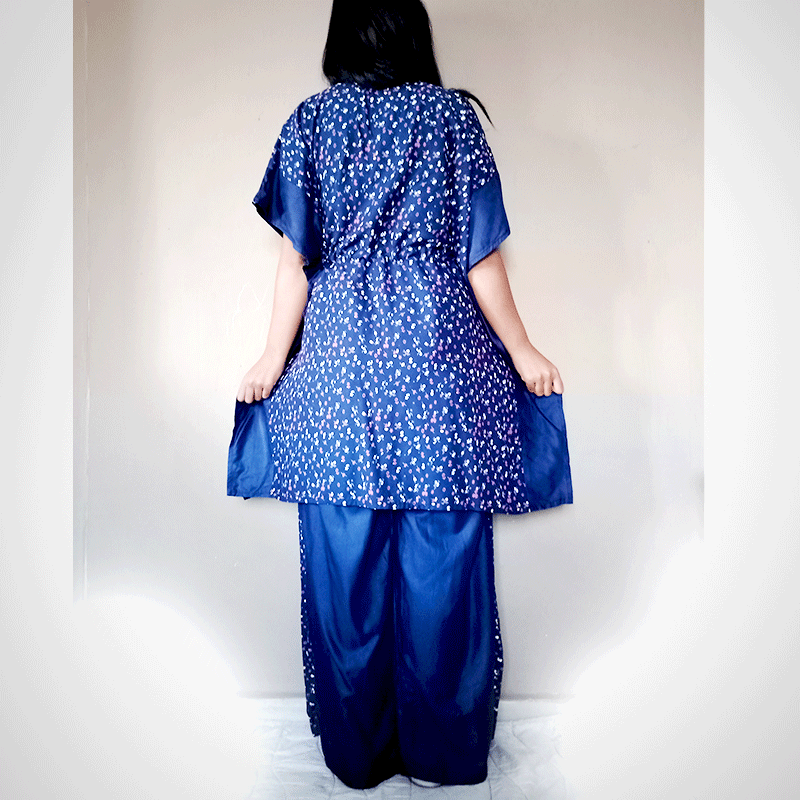 Ensemble tunique et pantalon kaftan indien