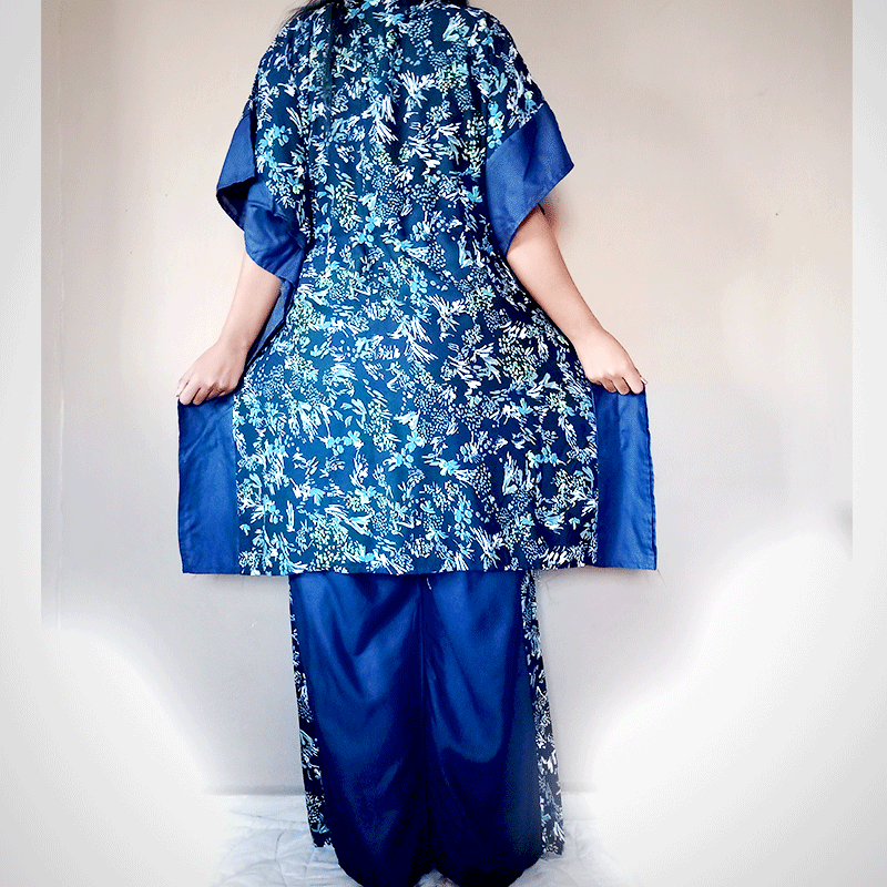 Ensemble tunique et pantalon kaftan indien