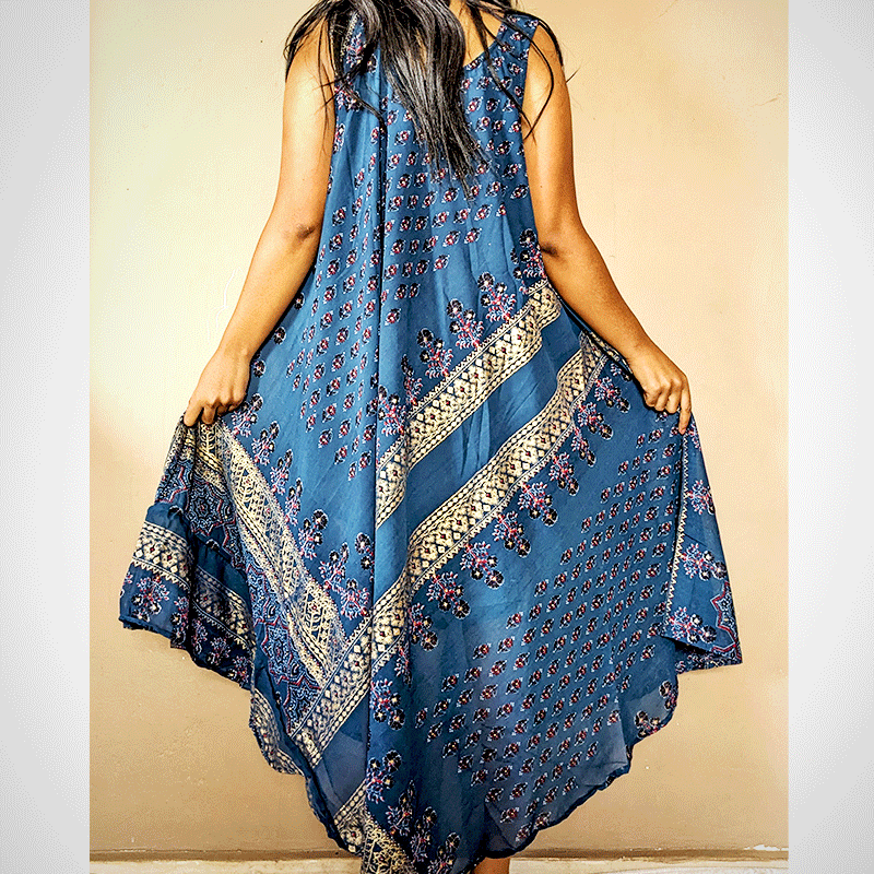 Robe georgette indienne confortable