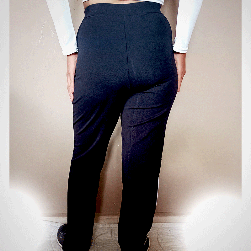 Pantalon jogging noir et blanc