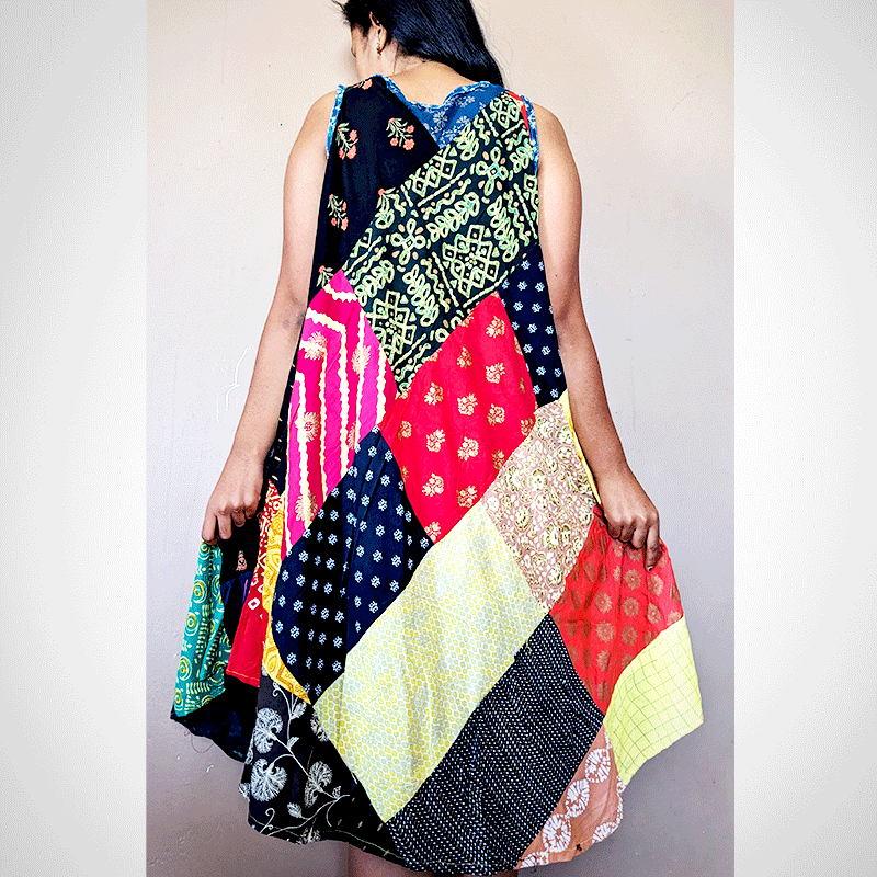 Robe Patchwork bemiray plage indienne