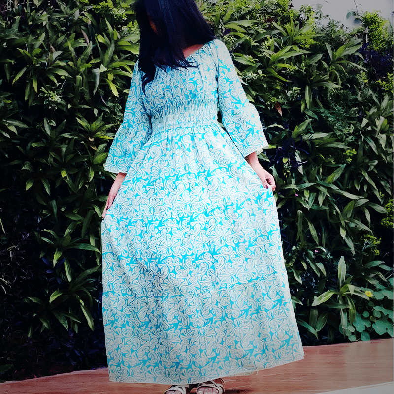 Robe maxi à l'indienne